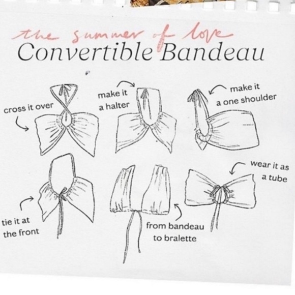 🔥🔥NWT Free People Summer Of Love Bandeau Bralette in Wine/Bord - Picture 6 of 6